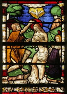 Window depicting the Baptism in the River Jordan